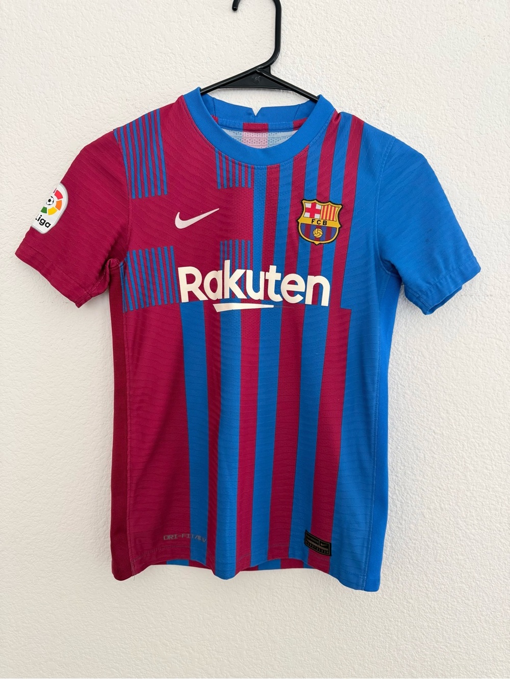 Nike Kids FC Barcelona Short-Sleeve Jersey - Blue & Maroon